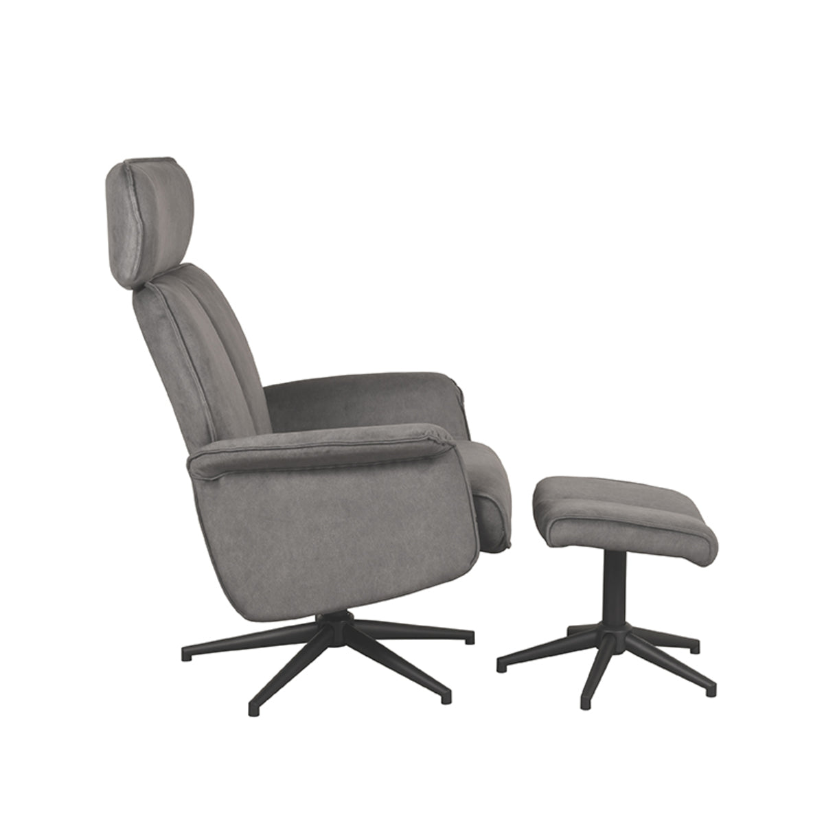 LABEL51 Fauteuil Verdal – Luxe Comfort met Hocker – Stijlvol Ontwerp
